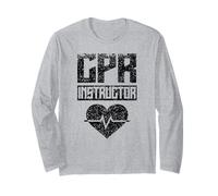 CPR Instructor Care Emergency Coach First Aid Course Long Sleeve T-Shirt