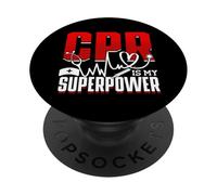 CPR Instructor & Paramedic CPR Trainer For EMT Training PopSockets Adhesive PopGrip