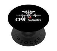 CPR Instructor & Paramedic CPR Trainer For EMT Training PopSockets Adhesive PopGrip