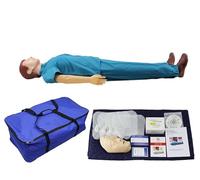 CPR Manikins Dummy Training Kit, Adult Medium Skin CPR Dummies Dummies Accessories CPR Manikin Training Set for Research Centers Teaching Supplies