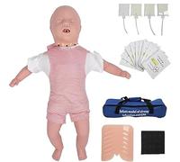 CPR Model, First Aid Choking Training Doll Baby Doll, Advanced CPR Manikin with Bag (E)