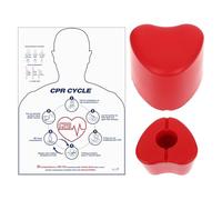 CPR Training Device | Heart Shaped Training Aid for Heart-Pulmonary Resuscitation CPR Training Aid for Training, Study, Home and Medical Professionals