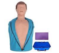 CPR Training Manikin Nursing Model, Simulated CPR Simulator with Carrying Bag and Mat for Teaching Training Aid A