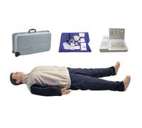 CPR Training Manikin with Real Defibrillation Pacing, Airway Management, Anatomy Study Tools for Human Body Model, Learning and Physiology Practice
