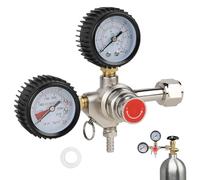 CPROSP CO2 Pressure Reducer, CO2 Gas Cylinder Regulator, Regulator Barrel Regulator Gas Cylinder with Double Pressure Gauge W21.8 for Beer Machine, Beer Production