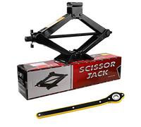 CPROSP Scissor Jack 2 Tons(4,409 lbs) Capacity with Ratchet Handle Effort Saving Just for Emergency Use, not for Weekly Projects