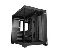 CPS C3 T700 PC Case ATX Mid Tower, Tempered Glass & Mesh Back, High Airflow, ATX/Micro-ATX/ITX Support, 360mm Radiator Support, Tool-Free Design - Black (No Fans Included)