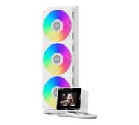 CPS GT360M ARGB Display WH, AIO CPU Cooler TDP 300W with 2.8 Inch IPS Screen, Liquid Cooling System with 3 ARGB PWM Fans, for Intel LGA 1851/1700/1200 & AMD AM5/AM4