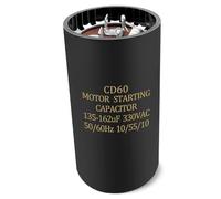 CPT0091 Start Capacitor 135-162 µF 330VFit for Trane & American Standard HVAC, Round Motor Start Capacitor Replace CPT0091A, CPT0091B