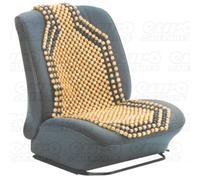 Carpoint 'Classic' 0323212 Car Seat Pad with Wooden Beads 139 x 45 cm, Light Brown