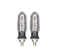 CPTDE LED Indicators For | 8mm Motorcycle LED Turn Signal Lights Amber Flashing Light Blinker Lamp 12V Moto Indicator Accessories For