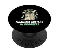 CPU 90s Tech Financial Mistake In Progress PC Gamer Player PopSockets Adhesive PopGrip