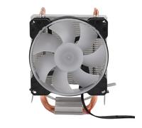 CPU Air Cooler, RGB Lighting CPU Cooler 90mm Cooling Fan for LGA115X LGA1366 LGA775 LGA1200 LGA2011, for AM4 AM3 Plus AM3 FM2 Plus FM1, Dual Copper Pipes