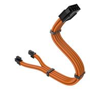 CPU Cable 8pin To 4+4pin Detachable Motherboards Power Cable 11.8inch Colored Nylon Wire For Mainbiards