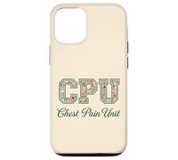 CPU Chest Pain Unit Floral Nurse Appreciation Case for iPhone 12/12 Pro