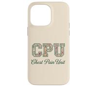 CPU Chest Pain Unit Floral Nurse Appreciation Case for iPhone 14 Pro Max