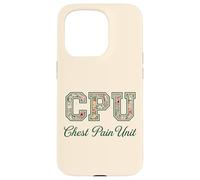 CPU Chest Pain Unit Floral Nurse Appreciation Case for iPhone 15 Pro
