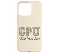 CPU Chest Pain Unit Floral Nurse Appreciation Case for iPhone 15 Pro Max