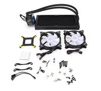 CPU Cooler Fast Heat Dissipation All In One Pure Copper Bottom Low Noise RGB Water Cooled Radiator 240mm Liquid Cooling System for LGA 2066 2011 115x AM4 AM3 FM2 Computer