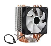 CPU Cooler for Intel LGA 775 1155 1156 1366 2011, Direct Contact Technology Precise Airflow Cooling Fans Low Noise Excellent Heat Dissipation Six Tubes RGB 3pin FanSingle Fan