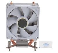 CPU Cooling Fan 2 Heat Pipes Quiet Hydraumatic PC CPU Air Cooler High Speed Heat Dissipation 90mm Fan for Computer Desktop White Frame 3 Pin