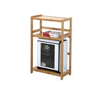 CPU Holder Removable Computer Mainframe Box Bracket Home Office Storage Rack Chassis Shelf Rack Multi-layer Landing Computer Stand(A)