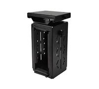 CPU Holder Stand Adjustable Metal CPU Stand Under Desk Hanging CPU Case Holder with 180 Degree Swivel Heavy Duty CPU Tower Holder Holds Up to 15kg, 2 Colors PC Tower Stand (Color : Black)