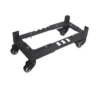 CPU Holder Stand Mobile CPU Holder Metal Desktop Host Chassis Bracket CPU Case Floor Stand with Adjustable Width and Locking Casters, Black PC Tower Stand (Size : S)