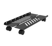 CPU Holder Stand Rolling CPU Stand Holder, Adjustable Mobile PC Tower Stand, Black Steel Expandable PC Host Case Stand with Caster Wheels, Fits Most Gaming PC Case PC Tower Stand