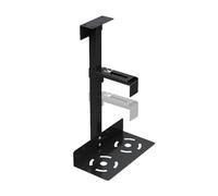 CPU Holder Wall Mount - CPU Desktop Computer Holder, Adjustable Height and Width CPU Under Desk Holder, Holds Up to 66 lbs, Computer Host Bracket Hanger, Desktop Host Box Hanger, Hanging Host Bracket