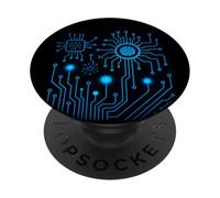 CPU PC Sci-fi Movie Geeks Tees Circuit Board Computing PopSockets Adhesive PopGrip