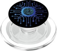 CPU PC Sci-fi Movie Geeks Tees Circuit Board Computing PopSockets PopGrip for MagSafe
