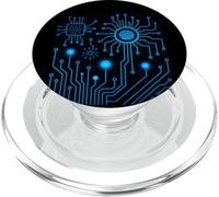 CPU PC Sci-fi Movie Geeks Tees Circuit Board Computing PopSockets PopGrip for MagSafe