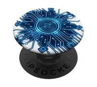 CPU PC Sci-fi Movie Tees Circuit Board Geeks Computing Gifts PopSockets Adhesive PopGrip