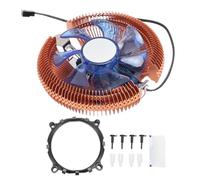 CPU Radiator Fan Aluminum CPU Cooler with Dynamic Lighting Efficient Cooling Solution for LGA 775 1155 1156 1200 and AM2 AM3 S 754 939 940 Desktop Computers DC12V Black