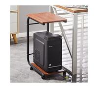 CPU Stand 2-Tier PC Tower Stand, C-shaped CPU Stand with Metal Frame and Caster Wheels, Mobile PC Case Floor Holder for Home Office Fits Most PC Computer Tower Stand (Color : B)