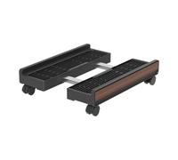 CPU Stand, Adjustable Portable Shelf, Trolley with Brake Wheels for Workplace Storage Floor, Heavy Duty Wheeled Organizer Supporting Safe Mobility and Desig