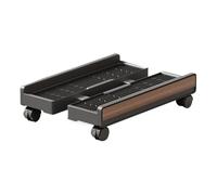 CPU Stand - Adjustable Portable Shelf with Brake Wheels, Desktop Tower Holder, Rolling Mobile Computer Tower Cart for Laptop Monitor Printer Storage Organization | Home Game Room Workplace Floor