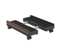 CPU Stand - Adjustable Rolling Shelf, Portable Tower Cart, Floor Storage Base | Brake Wheel Computer Holder For Workplace Laptop Printer Monitor Game Room Office PC Desktop Carpet Organizer