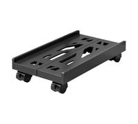 Cpu Stand | Adjustable Telescopic Computer Holder | Desktop Tower Base with Rolling | Removable Caster Wheel Bracket Tray | Mobile Cpu Stand for Home, Office, Workstation