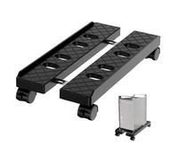 CPU Stand CPU Mobile Cart Holder Mobile PC Stand, Adjustable Width Tower Under Desk, Ventilated CPU Holder Fits Most(Black)