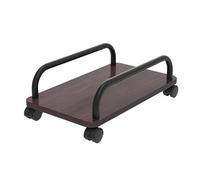 CPU Stand CPU Stand Portable Moveable PC Host Holder Office Desktop PC Case Base with 4 Rolling Caster Wheels Gaming PC Holder Computer Tower Stand(Bruin)