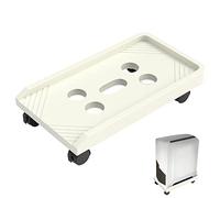 CPU Stand Portable CPU Holde Desktop PC Tower Stand CPU Stand, Ventilated PC Tower Stand, Under Desk CPU Holder Mobile Gaming PC Floor Stand with 4 Caster Wheels Mobile CPU Stand (Color : Blanc, Siz