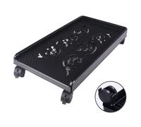 CPU Stand Portable CPU Holde PC Tower Stand, Mobile CPU Stand Holder, Rolling PC Tower Stand Cart with 4 Caster Wheels, PC Case Riser Fits Most Gaming PC Under Desk Mobile CPU Stand (Color : Black,