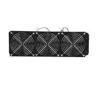 CPU Water Cooling Radiator with Fan, G1/4 Thread Heat Row Radiator, Pure Aluminum 18 Tubes High Performance Liquid Cooler, 120mm/360mm for Computer CPU and Industrial Equipment (360mm)