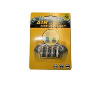 (CPUK) 4 X 2.4 BAR CAR TYRE TIRE PRESSUE GAUGE MONITOR SYSTEM INDICATOR SENSOR VALVE WHEEL CAP AUTO AIR MONITORING CHECK PRESSURE 35 PSI (2.4 BAR)