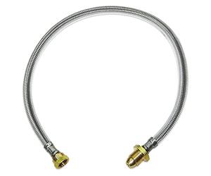 CPUK LPG HOSE POL X W20 METAL BRAIDED PIGTAIL 35" INCH PIPE PROPANE BOTTLE CONNECTOR