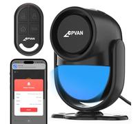 CPVAN Home Alarm System, 2.4G WiFi PIR Motion Sensor, Wireless DIY Smart Door/Window Alarm for Home Security with Phone APP Alert ，Black