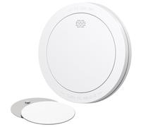 CPVAN Smoke detector networked 10 years battery, wireless fire detector with magnetic holder | without drilling, European standard EN14604 85dB smoke alarm, set of 1