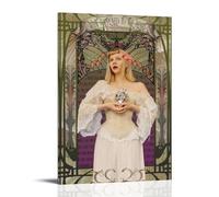 CPXBLHHW Aurora Pop Singer And Rock Band Stunning Music Album Canvas Poster Wall Art Decorative Painting Bedroom Painting Posters 20x30inch(50x75cm) Frame-style